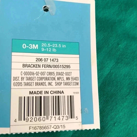 💥🆕Circo Baby Santa’s Long Sleeve Green Bodysuit🆕 - Picture 3 of 5